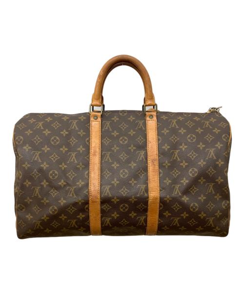 LOUIS VUITTON（ルイ ヴィトン）LOUIS VUITTON (ルイ ヴィトン) モノグラム キーポル50 ボストンバッグ  トラベルバッグ ブラウンの古着・服飾アイテム