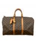 LOUIS VUITTON（ルイ ヴィトン）の古着「モノグラム キーポル50 ボストンバッグ  トラベルバッグ」｜ブラウン