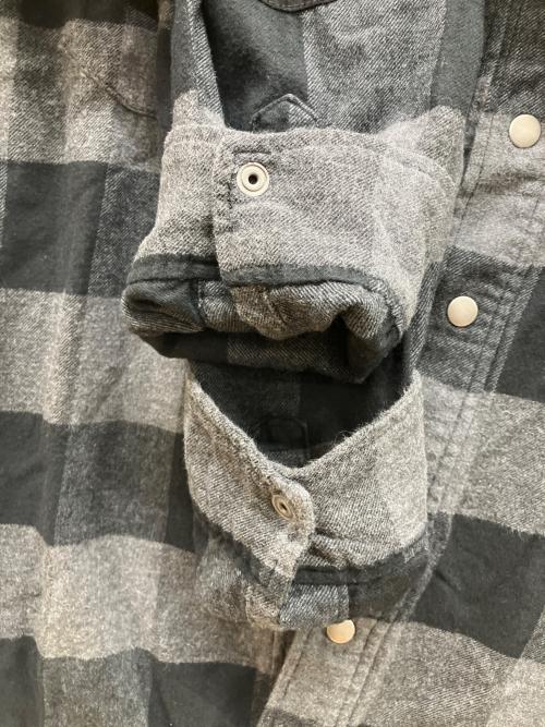 KADOYA（カドヤ）KADOYA (カドヤ) チェックシャツ グレー サイズ:3Lの古着・服飾アイテム