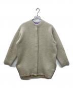 ELENDEEKエレンディーク）の古着「CN RACCOON MIX W CARDIGAN」｜アイボリー