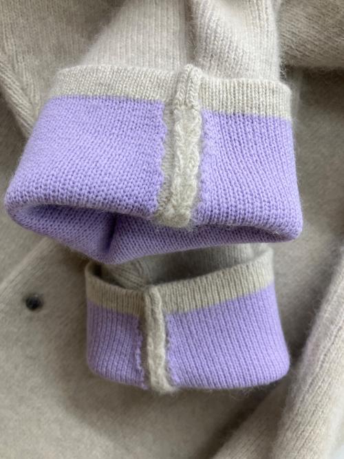 ELENDEEK（エレンディーク）ELENDEEK (エレンディーク) CN RACCOON MIX W CARDIGAN アイボリー サイズ:01の古着・服飾アイテム