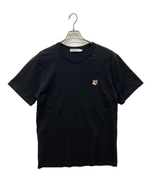 maison kitsune（メゾンキツネ）MAISON KITSUNE (メゾンキツネ) ロゴTシャツ ブラック サイズ:Lの古着・服飾アイテム