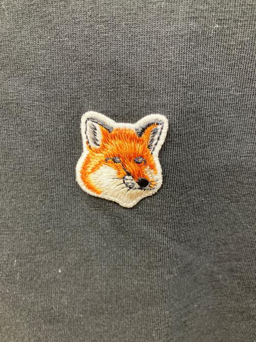 maison kitsune（メゾンキツネ）MAISON KITSUNE (メゾンキツネ) ロゴTシャツ ブラック サイズ:Lの古着・服飾アイテム