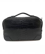 池田工芸/IKEDA Kohgeiイケダコウゲイ）の古着「Crocodile Python BuddyBostonBag」｜ブラック