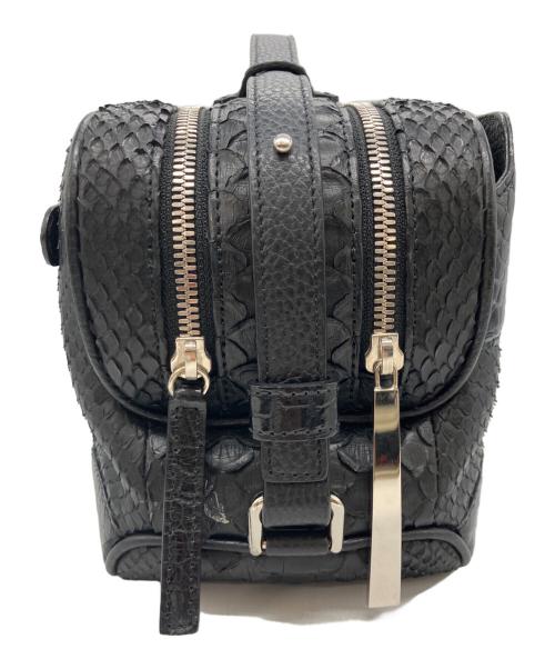 池田工芸/IKEDA Kohgei（イケダコウゲイ）池田工芸/IKEDA Kohgei (イケダコウゲイ) Crocodile Python BuddyBostonBag ブラックの古着・服飾アイテム