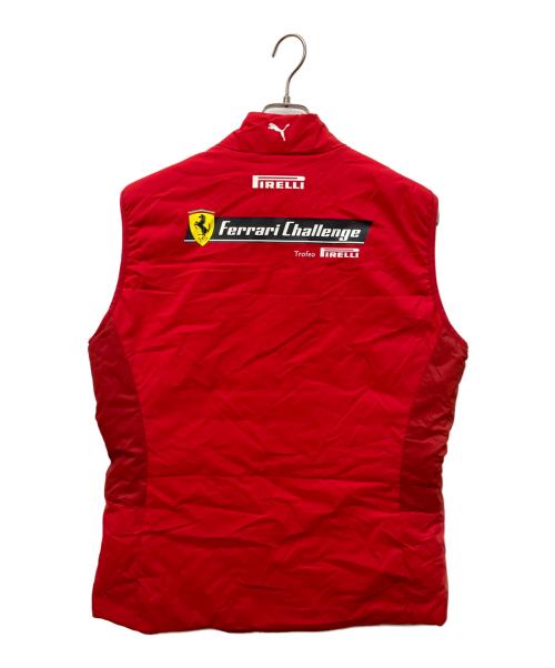 PUMA（プーマ）PUMA (プーマ) Ferrari (フェラーリ) 中綿ベスト レッド サイズ:US:L 未使用品の古着・服飾アイテム