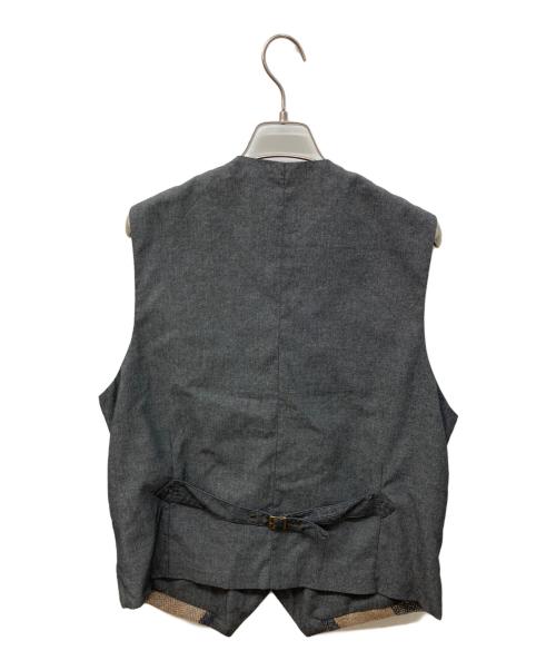 Harris Tweed（ハリスツイード）Harris Tweed (ハリスツイード) パッチワークベスト グレー サイズ:Lの古着・服飾アイテム