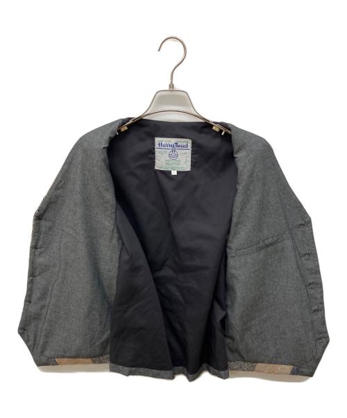 Harris Tweed（ハリスツイード）Harris Tweed (ハリスツイード) パッチワークベスト グレー サイズ:Lの古着・服飾アイテム
