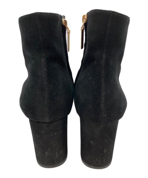 Saint Laurent Paris（サンローランパリ）Saint Laurent Paris (サンローランパリ) ワンポイントロゴスエードショートブーツ ブラック サイズ:38の古着・服飾アイテム