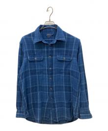 RALPH LAUREN（ラルフローレン）の古着「チェックシャツ」｜ネイビー