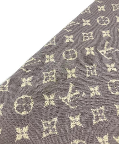 LOUIS VUITTON（ルイ ヴィトン）LOUIS VUITTON (ルイ ヴィトン) カシミヤシルクストール パープル×アイボリーの古着・服飾アイテム
