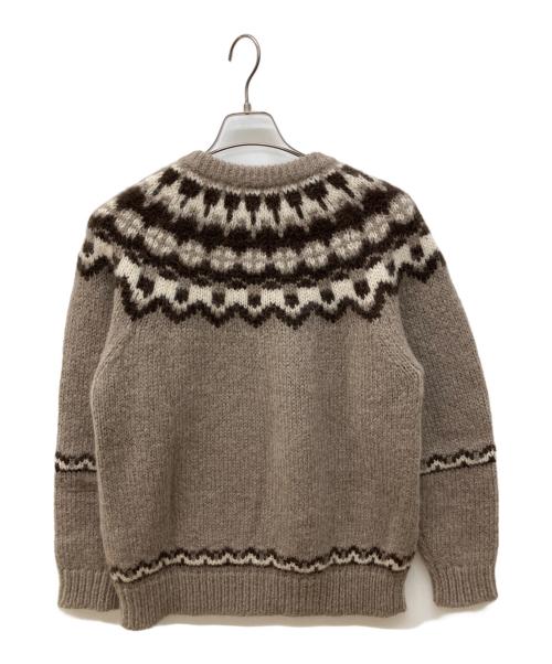 BATONER（バトナ―）BATONER (バトナ―) NORDIC CREW NECK ベージュ サイズ:2の古着・服飾アイテム