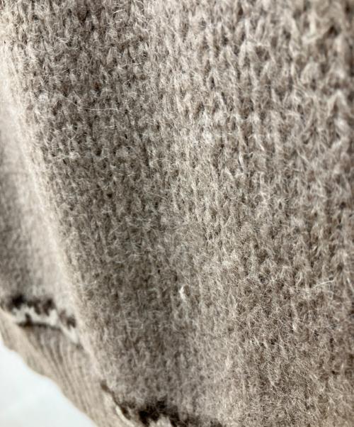 BATONER（バトナ―）BATONER (バトナ―) NORDIC CREW NECK ベージュ サイズ:2の古着・服飾アイテム
