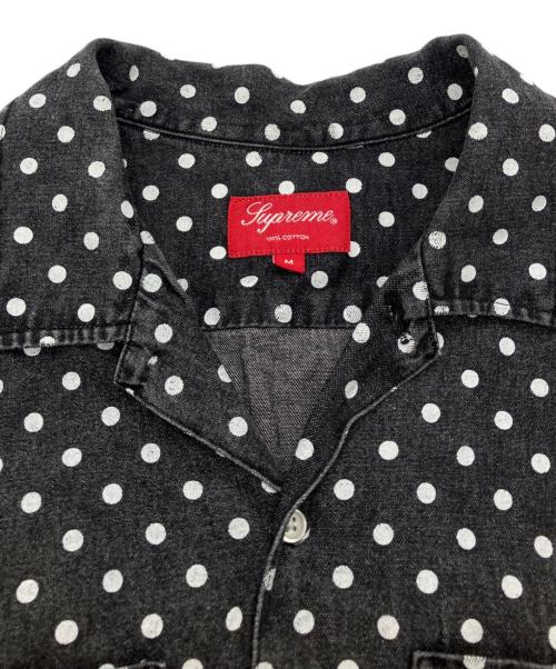 SUPREME（シュプリーム）Supreme (シュプリーム) 18SS POLKA DOT DENIM SHIRT ブラック サイズ:Mの古着・服飾アイテム