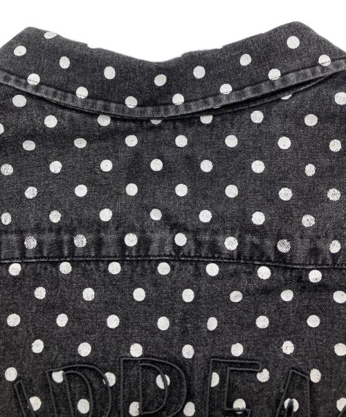 SUPREME（シュプリーム）Supreme (シュプリーム) 18SS POLKA DOT DENIM SHIRT ブラック サイズ:Mの古着・服飾アイテム
