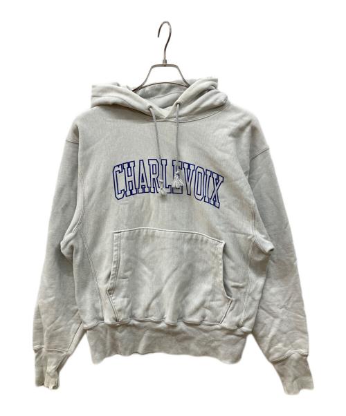 Champion REVERSE WEAVE（チャンピオン リバース ウィーブ）Champion REVERSE WEAVE (チャンピオン リバース ウィーブ) プルオーバーパーカー グレー サイズ:Mの古着・服飾アイテム