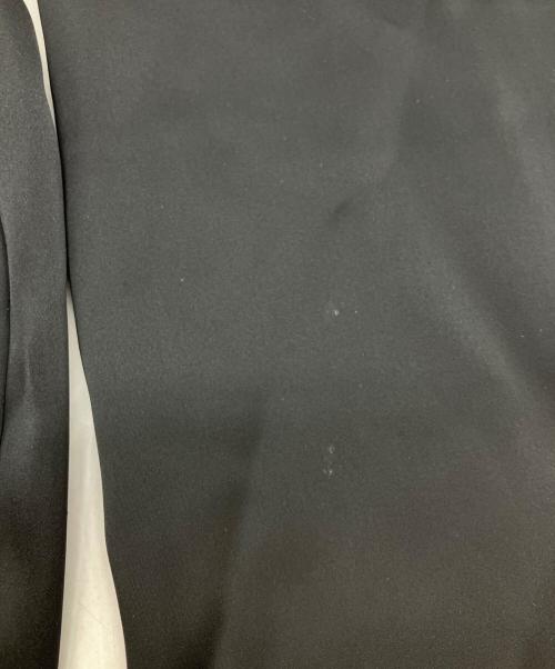 adidas（アディダス）adidas (アディダス) サテン ワイドレッグ トラックパンツ ブラック サイズ:2XLの古着・服飾アイテム