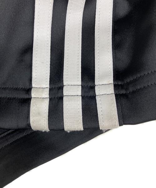 adidas（アディダス）adidas (アディダス) サテン ワイドレッグ トラックパンツ ブラック サイズ:2XLの古着・服飾アイテム