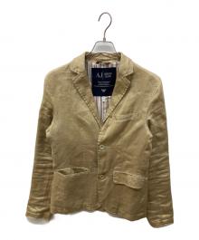 ARMANI JEANS（アルマーニジーンズ）の古着「2Bテーラードジャケット」｜ベージュ