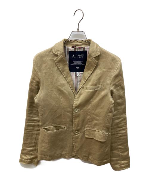 ARMANI JEANS（アルマーニジーンズ）ARMANI JEANS (アルマーニジーンズ) 2Bテーラードジャケット ベージュ サイズ:44の古着・服飾アイテム