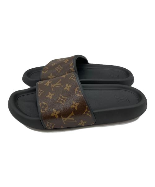 LOUIS VUITTON（ルイ ヴィトン）LOUIS VUITTON (ルイ ヴィトン) ウォーターフロント・ライン ミュール ブラック サイズ:9の古着・服飾アイテム