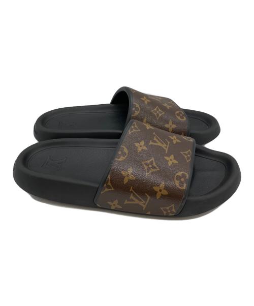 LOUIS VUITTON（ルイ ヴィトン）LOUIS VUITTON (ルイ ヴィトン) ウォーターフロント・ライン ミュール ブラック サイズ:9の古着・服飾アイテム