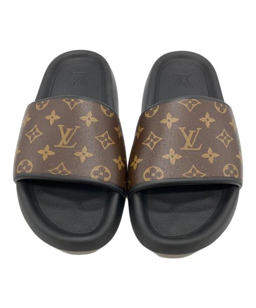 LOUIS VUITTON（ルイ ヴィトン）LOUIS VUITTON (ルイ ヴィトン) ウォーターフロント・ライン ミュール ブラック サイズ:9の古着・服飾アイテム