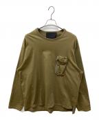 Onitsuka Tiger×NICK WOOSTERオニツカタイガー×ニックウースター）の古着「ロングスリーブTシャツ」｜カーキ