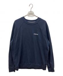 Patagonia（パタゴニア）の古着「P-6ロゴ・オーガニック・クルー・スウェットシャツ」｜ネイビー