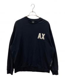 ARMANI EXCHANGE（アルマーニ エクスチェンジ）の古着「ロゴスウェット」｜ネイビー