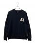ARMANI EXCHANGE（アルマーニ エクスチェンジ）の古着「ロゴスウェット」｜ネイビー