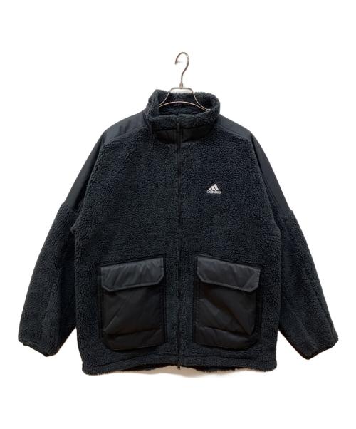 adidas（アディダス）adidas (アディダス) ワーディング オーバーサイズド ベスト オブ フルジップ ジャケット ブラック サイズ:2XLの古着・服飾アイテム