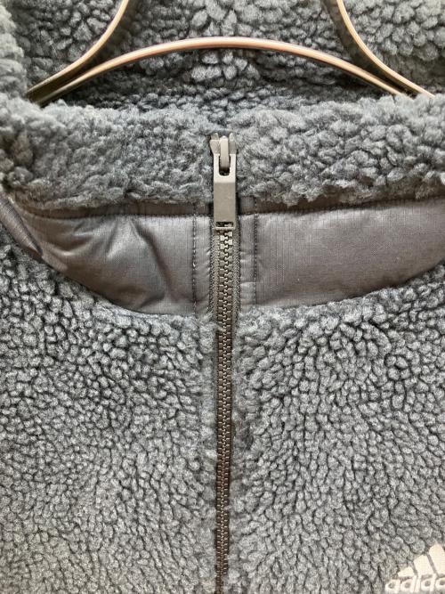 adidas（アディダス）adidas (アディダス) ワーディング オーバーサイズド ベスト オブ フルジップ ジャケット ブラック サイズ:2XLの古着・服飾アイテム