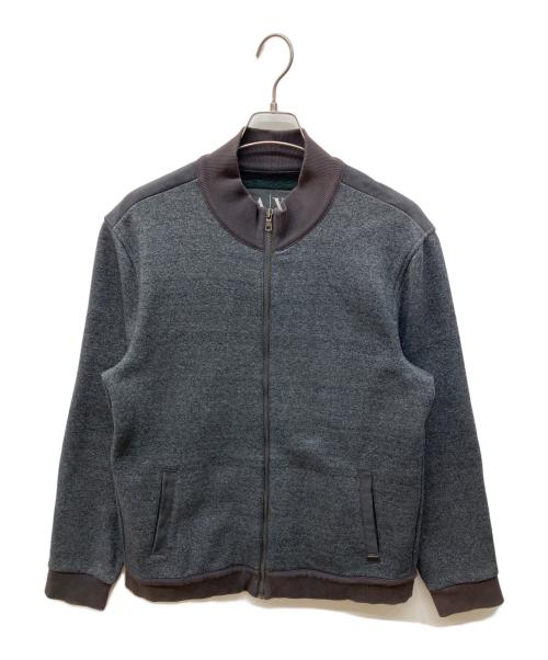 ARMANI EXCHANGE（アルマーニ エクスチェンジ）ARMANI EXCHANGE (アルマーニ エクスチェンジ) ジップアップフリースブルゾン グレー サイズ:XLの古着・服飾アイテム