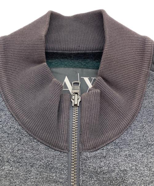ARMANI EXCHANGE（アルマーニ エクスチェンジ）ARMANI EXCHANGE (アルマーニ エクスチェンジ) ジップアップフリースブルゾン グレー サイズ:XLの古着・服飾アイテム