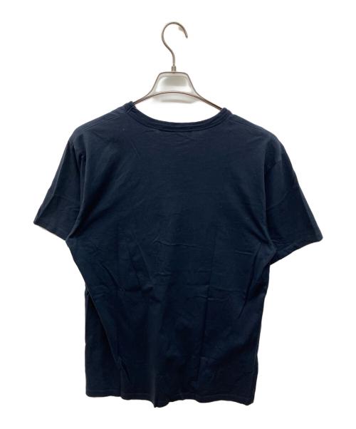 maison kitsune（メゾンキツネ）MAISON KITSUNE (メゾンキツネ) フォックスヘッド レギュラー Tシャツ ネイビー サイズ:Lの古着・服飾アイテム