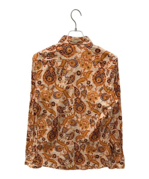 GUCCI（グッチ）GUCCI (グッチ) ペイズリー柄シャツ オレンジ サイズ:40 15 3/4の古着・服飾アイテム