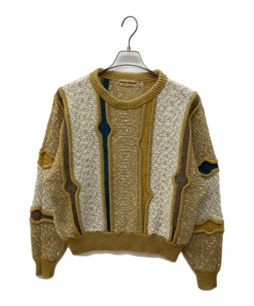 ISSEY MIYAKE（イッセイミヤケ）ISSEY MIYAKE (イッセイミヤケ) 3Dニット イエロー サイズ:FREEの古着・服飾アイテム