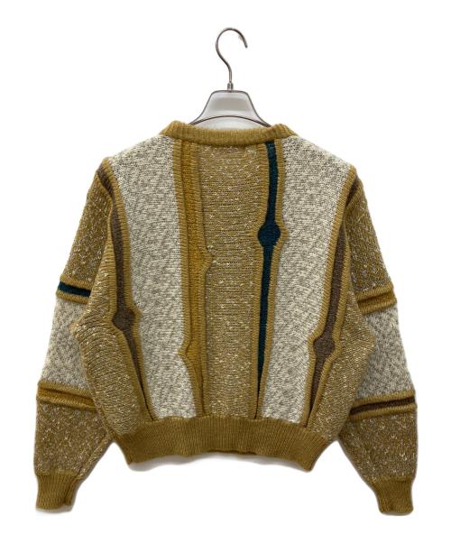 ISSEY MIYAKE（イッセイミヤケ）ISSEY MIYAKE (イッセイミヤケ) 3Dニット イエロー サイズ:FREEの古着・服飾アイテム