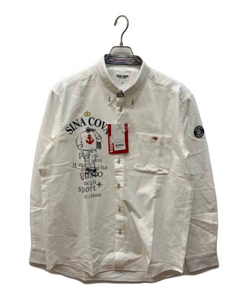 sinacova（シナコバ）sinacova (シナコバ) カジュアルシャツ ホワイト サイズ:LL 未使用品の古着・服飾アイテム