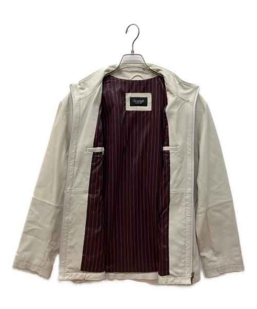 Barassi（バラシ）Barassi (バラシ) ラムレザージャケット ホワイト サイズ:50の古着・服飾アイテム