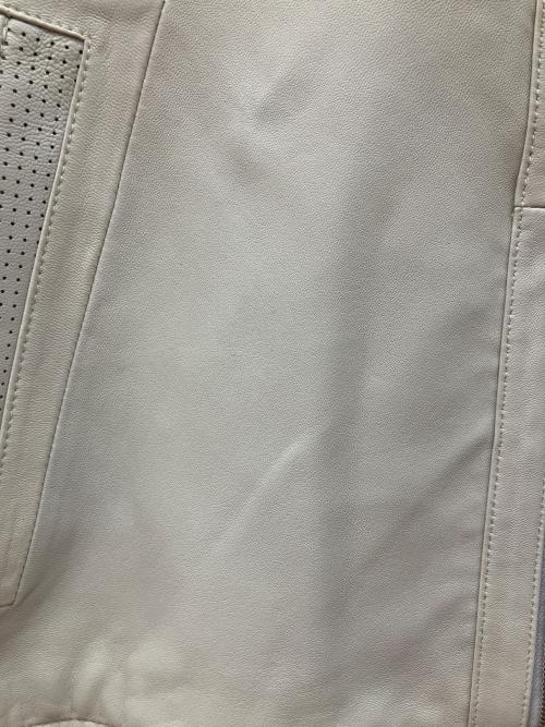 Barassi（バラシ）Barassi (バラシ) ラムレザージャケット ホワイト サイズ:50の古着・服飾アイテム