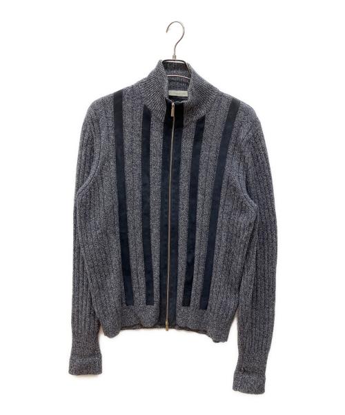 ERMENEGILDO ZEGNA（エルメネジルド・ゼニア）Ermenegildo Zegna (エルメネジルド・ゼニア) ドライバーズニット ブルー サイズ:50の古着・服飾アイテム