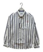 sinacovaシナコバ）の古着「ストライプシャツ」｜ホワイト