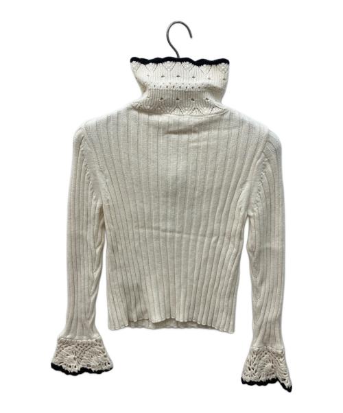 furfur（ファーファー）furfur (ファーファー) ハーフジップカラーセーター アイボリー サイズ:FREEの古着・服飾アイテム