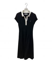 HER LIP TO（ハーリップトゥ）の古着「Short Sleeve Polo Mini Dress」｜ブラック