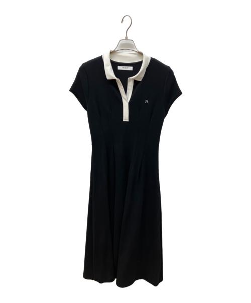 HER LIP TO（ハーリップトゥ）Her lip to (ハーリップトゥ) Short Sleeve Polo Mini Dress ブラック サイズ:Mの古着・服飾アイテム