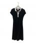 Her lip to（ハーリップトゥ）の古着「Short Sleeve Polo Mini Dress」｜ブラック