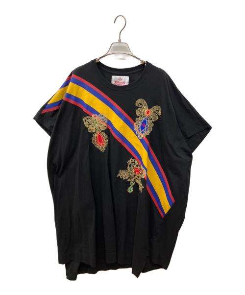 Vivienne Westwood RED LABEL（ヴィヴィアンウエストウッドレッドレーベル）Vivienne Westwood RED LABEL (ヴィヴィアンウエストウッドレッドレーベル) 半袖ワンピース ブラック サイズ:00の古着・服飾アイテム