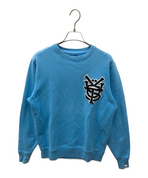 stussy（ステューシー）stussy (ステューシー) クルーネックスウェット スカイブルー サイズ:Sの古着・服飾アイテム